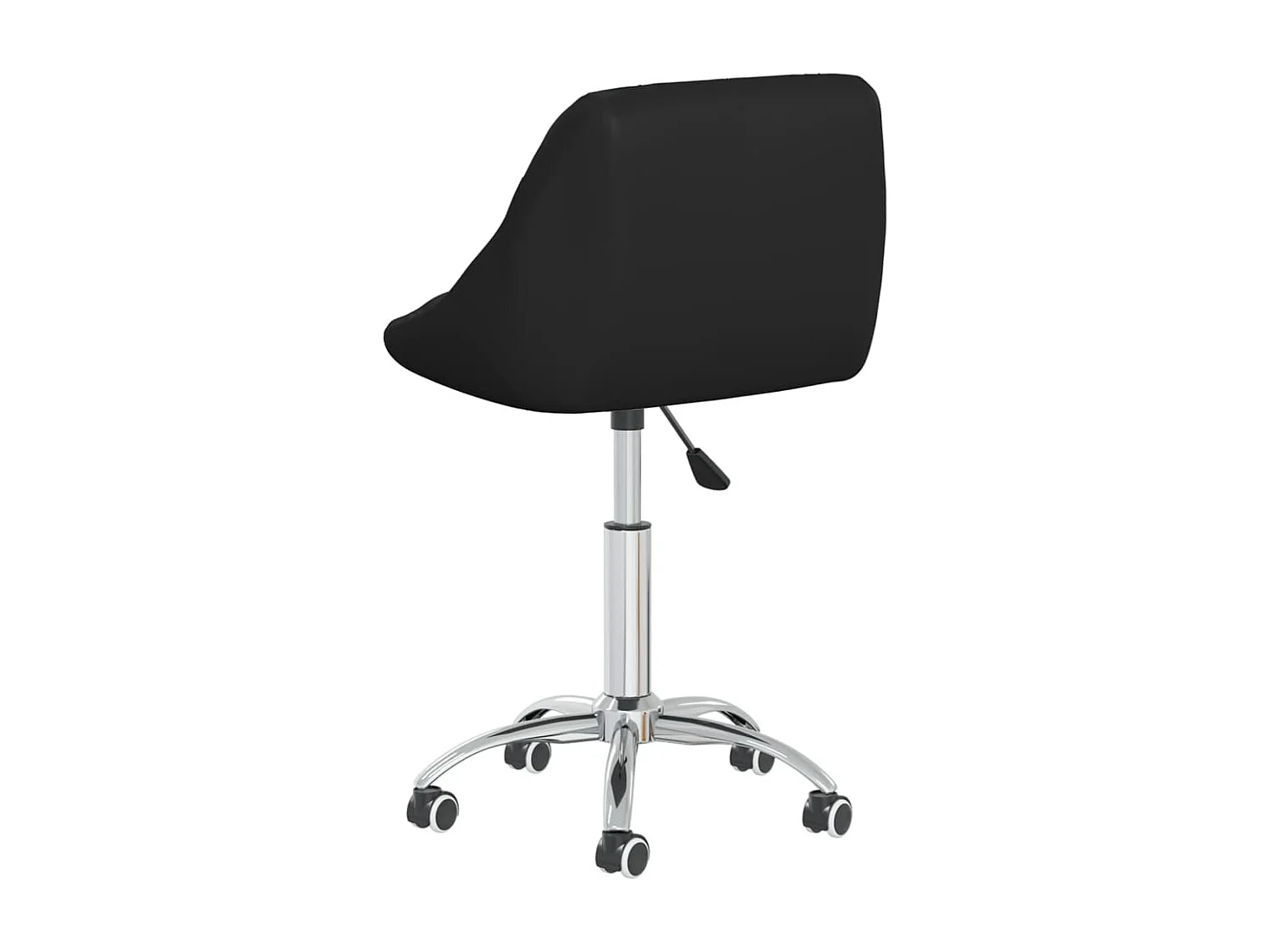 Chaises pivotantes à manger Lot de 6 noir similicuir REO97043