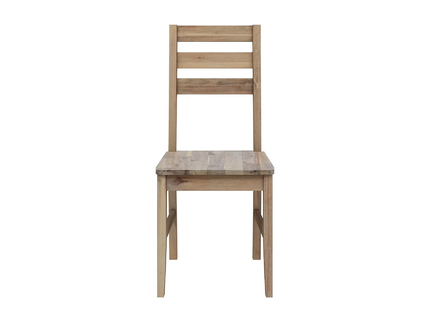 Chaises à manger Lot de 4 bois d'acacia massif REO70597