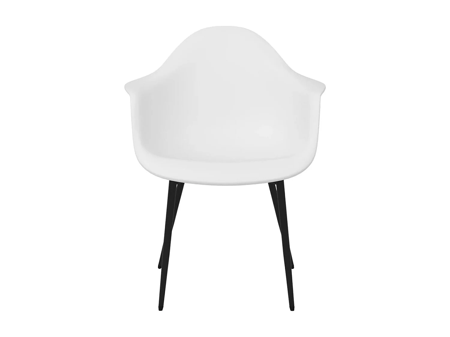 Chaises à manger Lot de 2 blanc PP REO58748