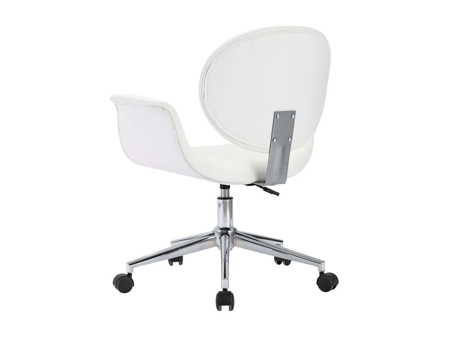 Chaises pivotantes à manger Lot de 2 blanc similicuir REO95948