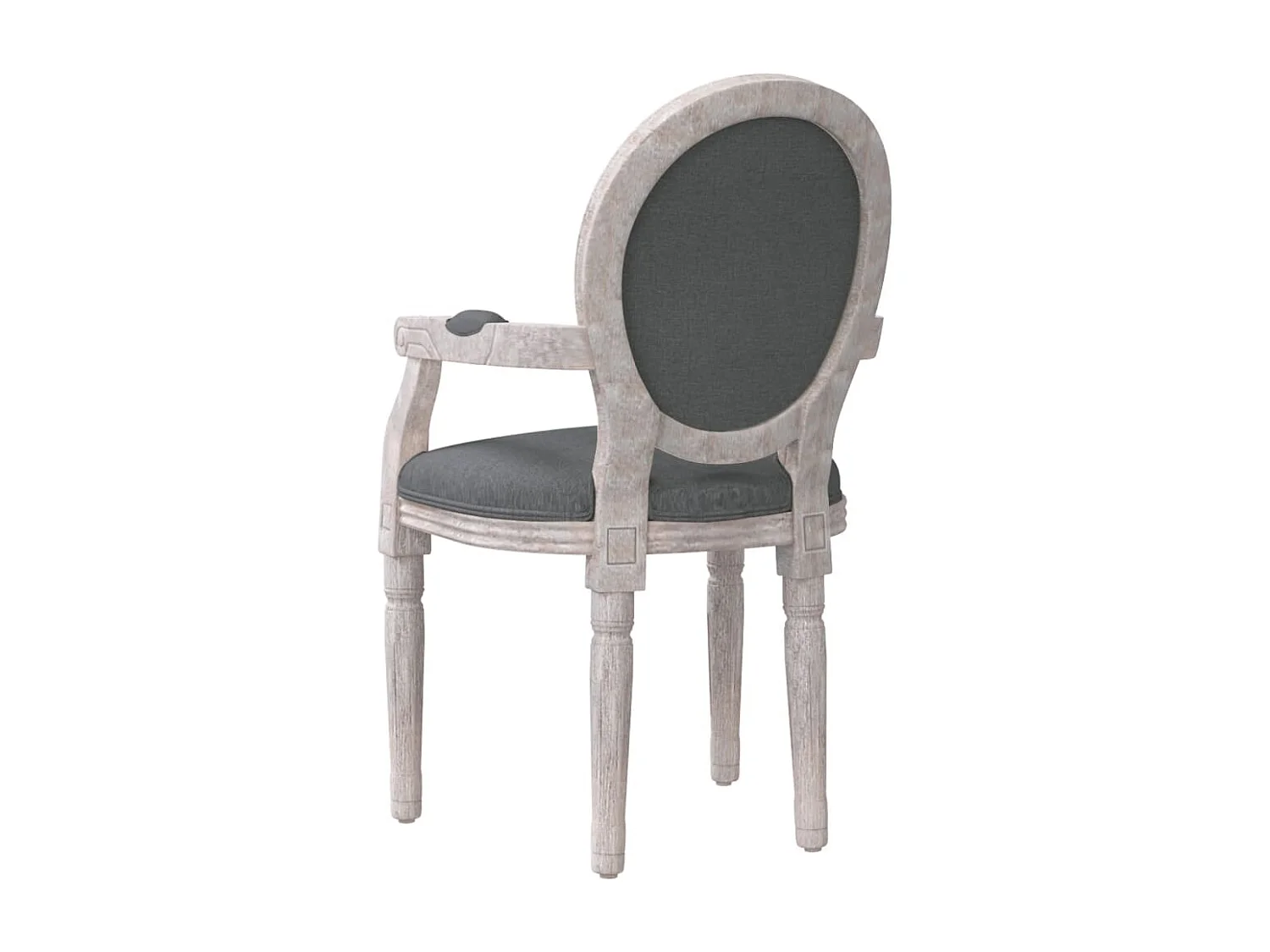 Silla de comedor tela gris oscuro 54x56x96,5 cm ES595933