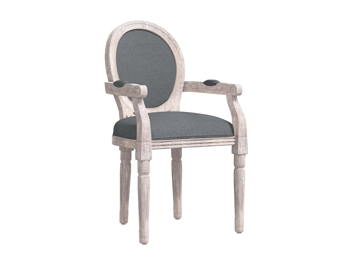 Eetkamerstoel 54x56x96,5 cm stof donkergrijs NL884283