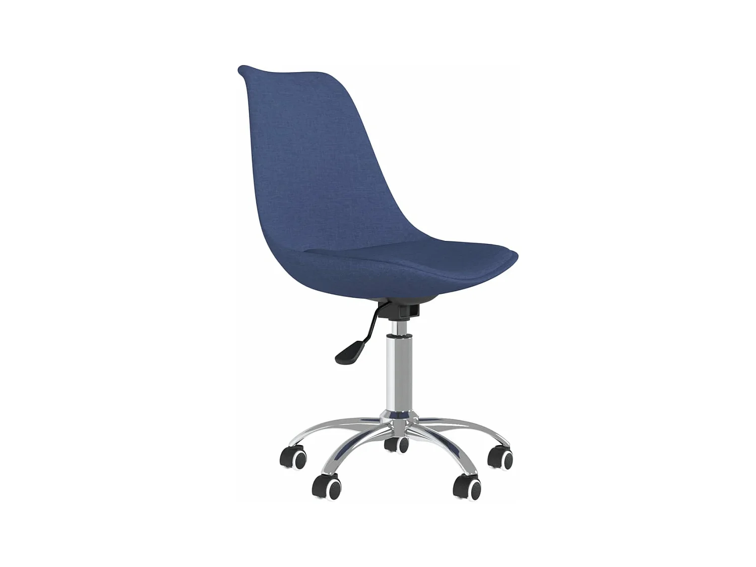 2er-set-Stühle| Esszimmerstühle Drehbar Blau Stoff -gkd586571