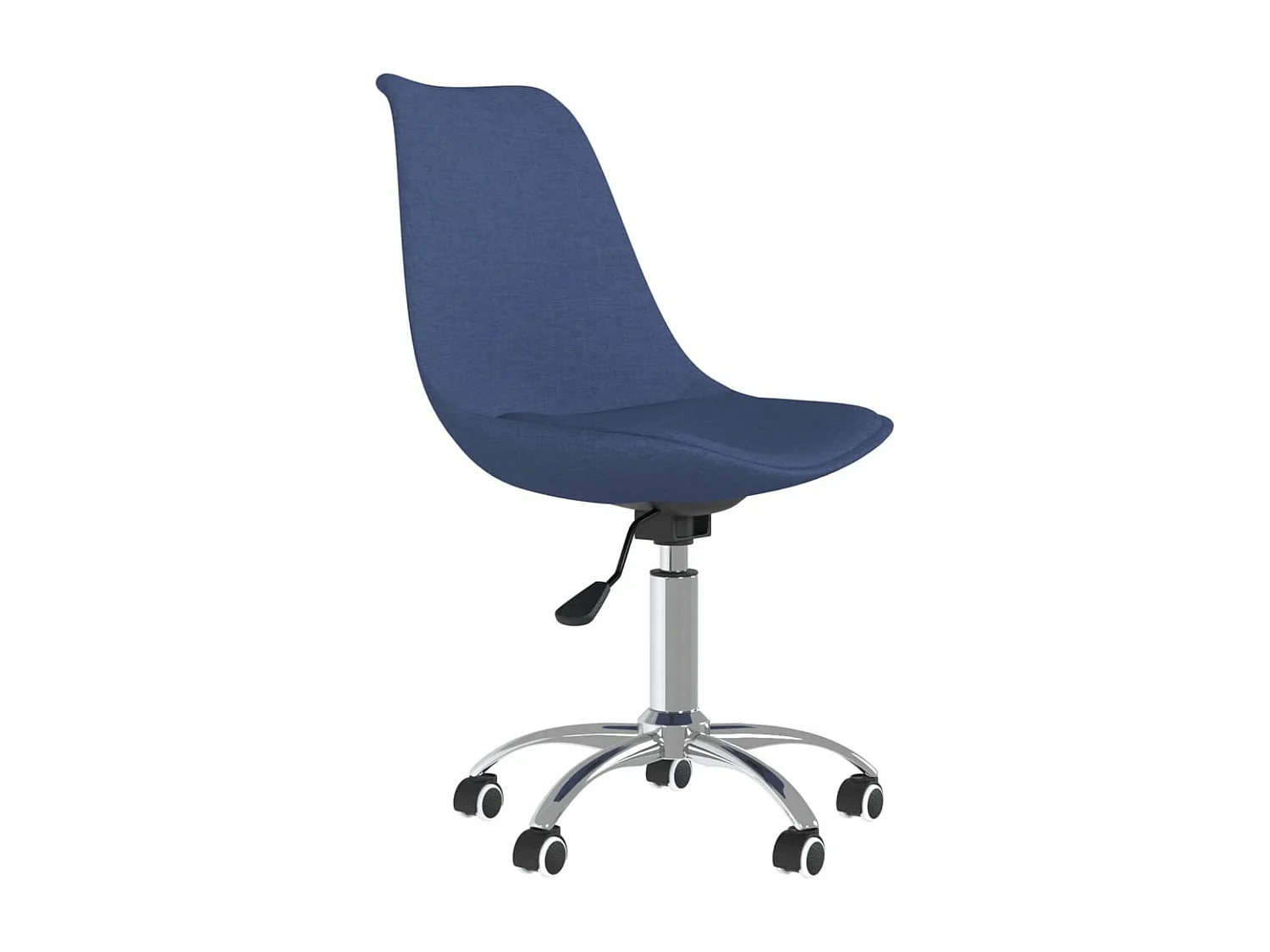 Eetkamerstoelen 2 st draaibaar stof blauw NL140886