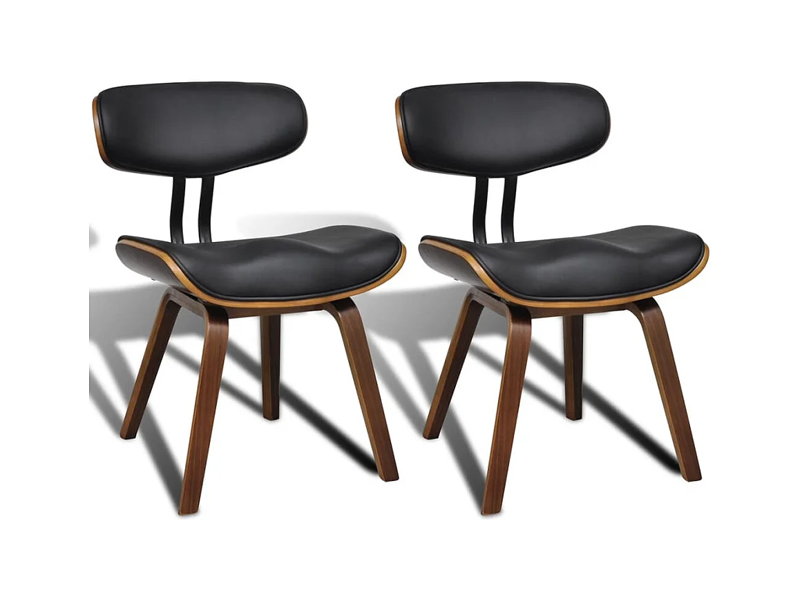 2er-set-Stühle| Esszimmerstühle Bugholz und Kunstleder -gkd837172