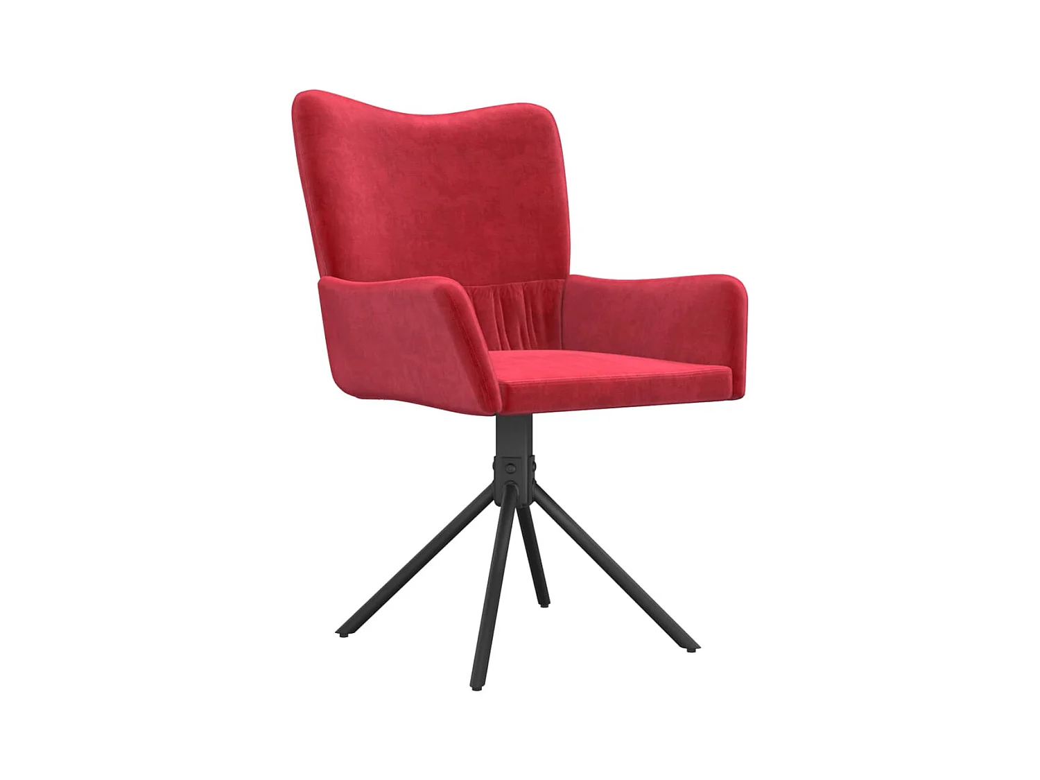 2er-set-Stühle| Esszimmerstühle Drehbar Weinrot Samt -gkd246535