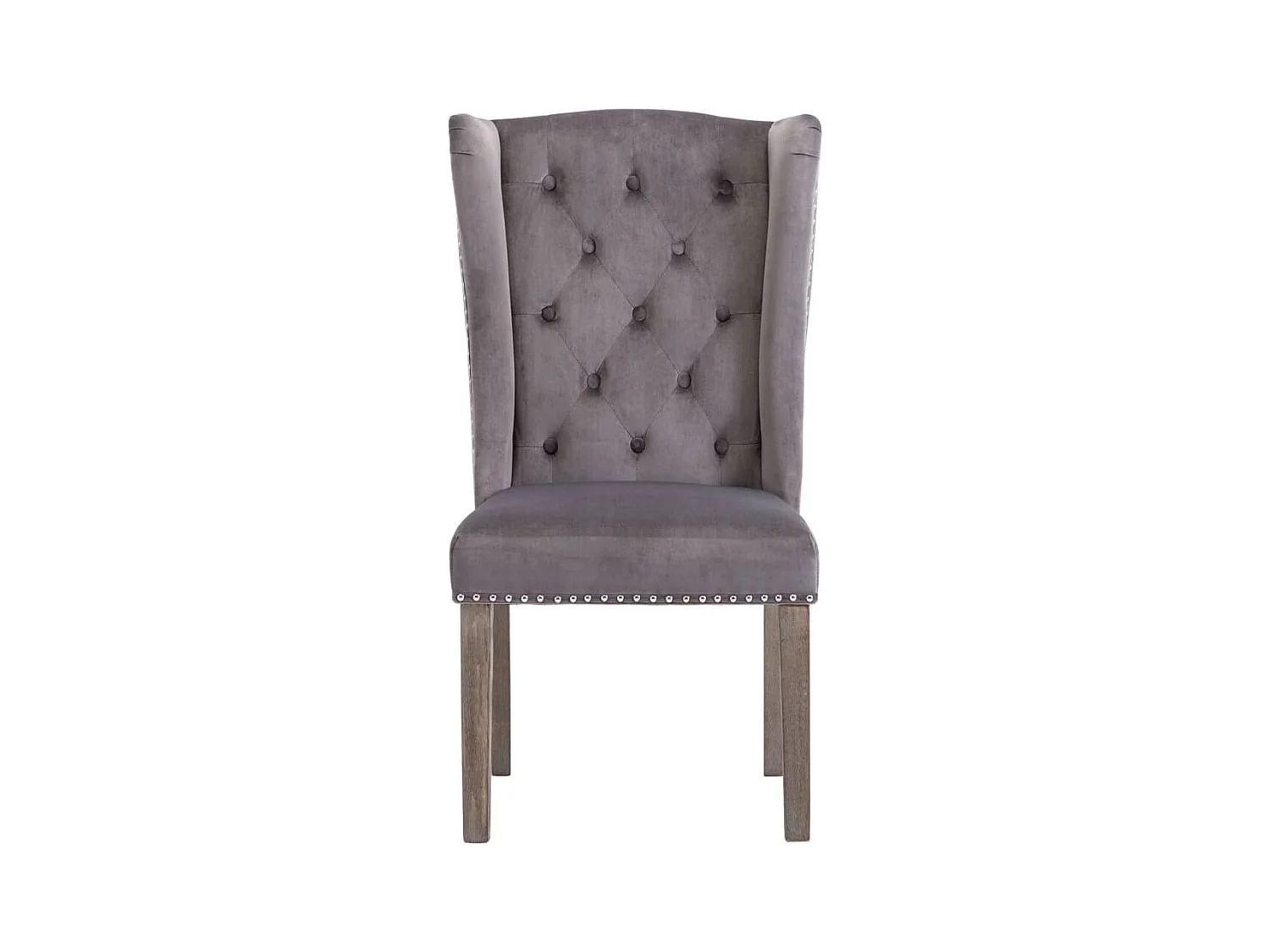 Eetkamerstoel fluweel grijs NL906633