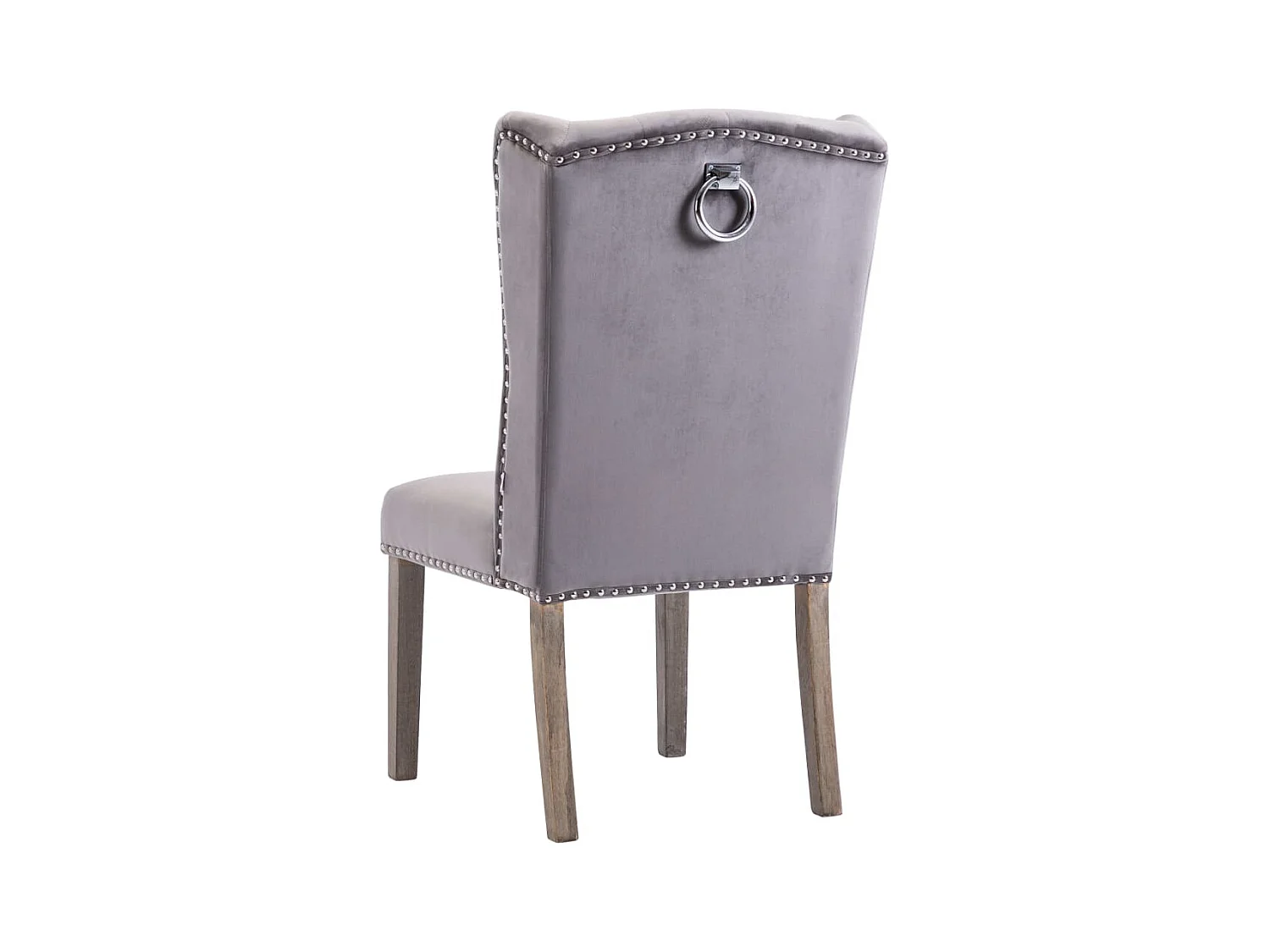 Eetkamerstoel fluweel grijs NL906633