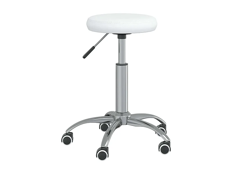 Chaise de salle à manger Blanc Similicuir REO26313