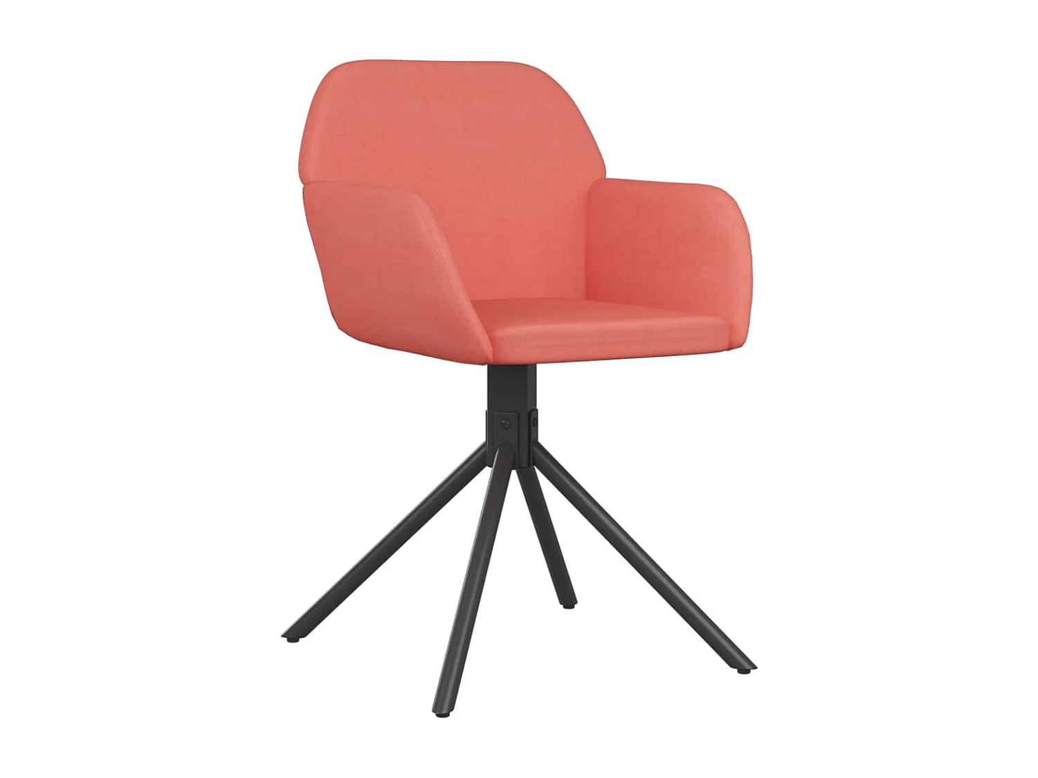 Eetkamerstoelen draaibaar 2 st fluweel roze NL188447