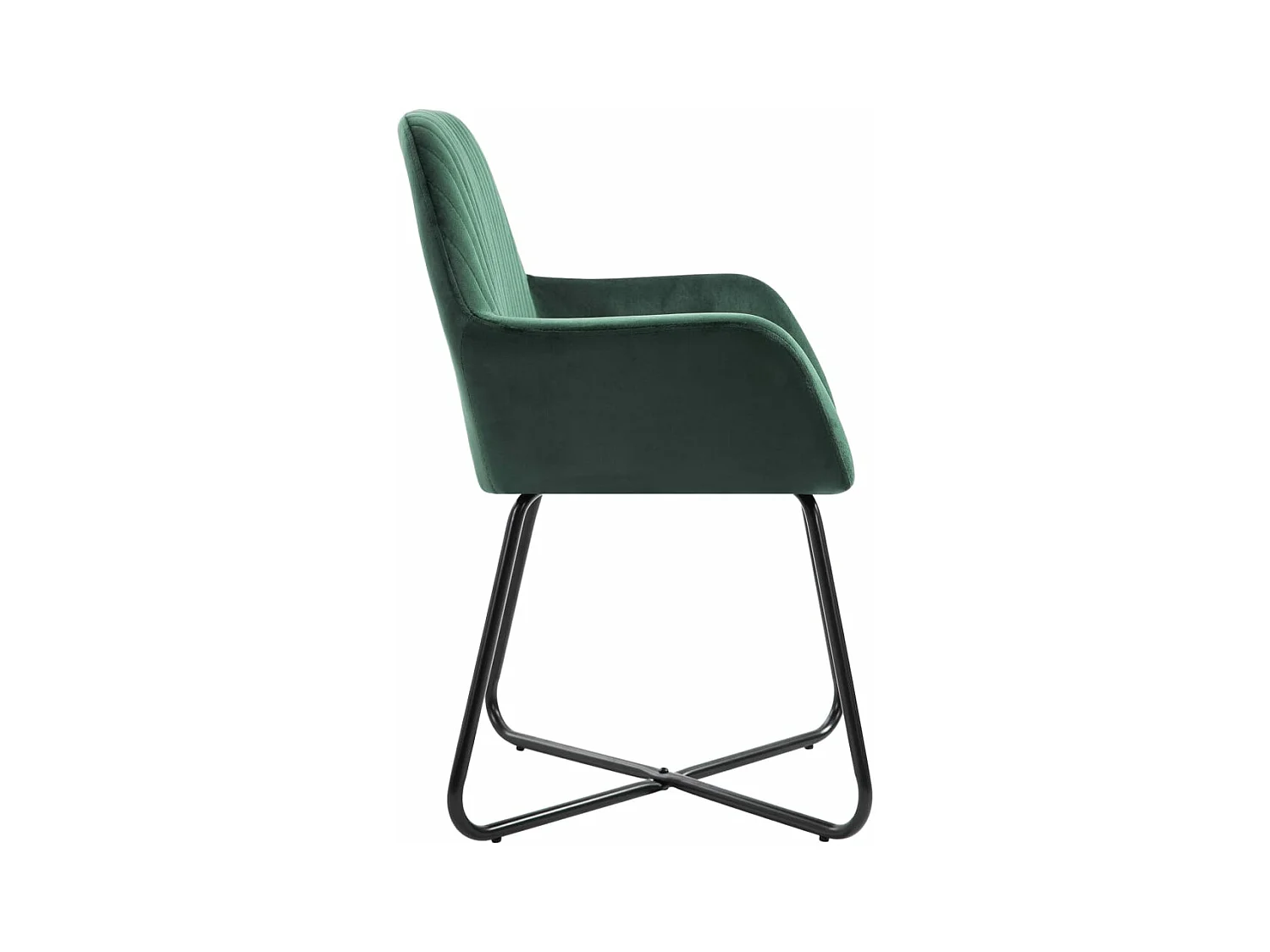 Chaises à manger Lot de 2 vert velours REO86638