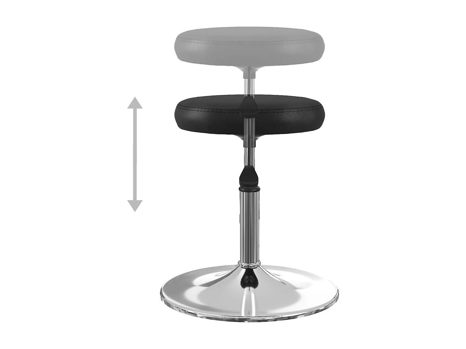 Cadeiras de jantar 6 pcs couro artificial preto PT632696