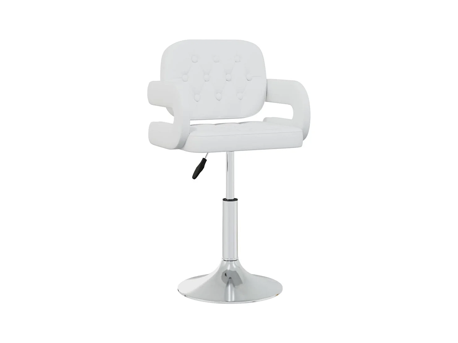 Eetkamerstoelen draaibaar 4 st kunstleer wit NL476591