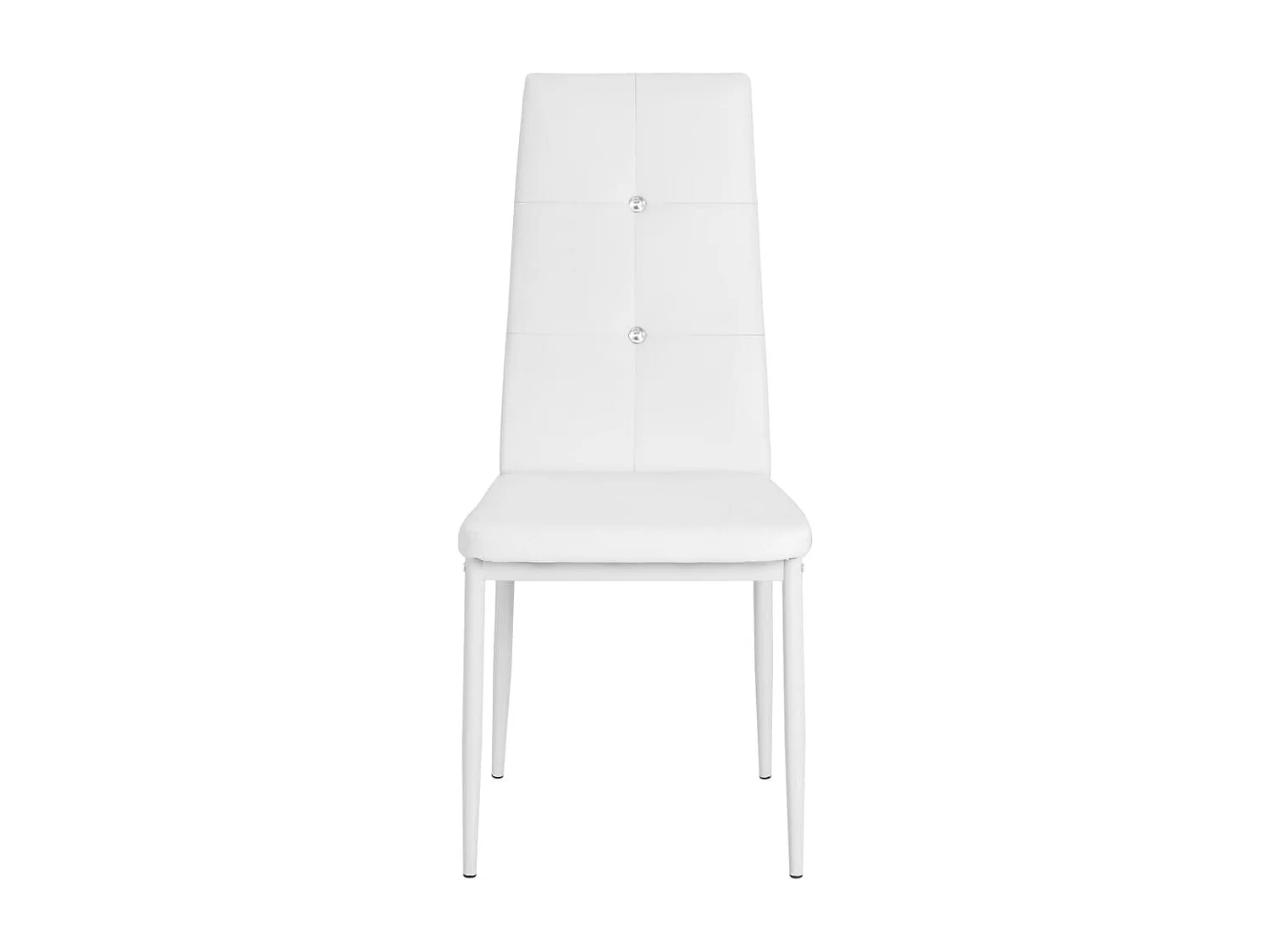 Chaises à manger Lot de 6 blanc similicuir REO76528