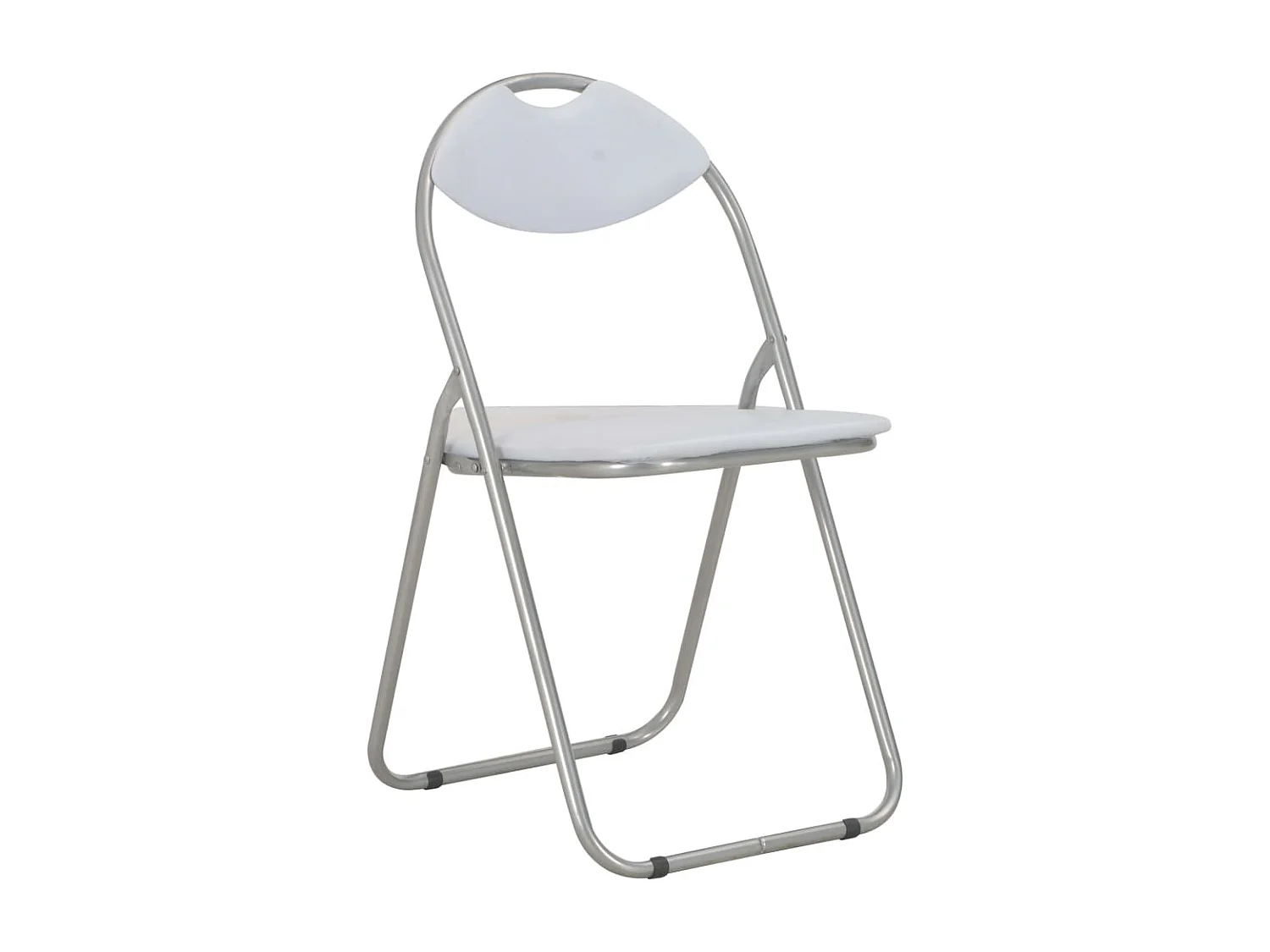 Eetkamerstoelen inklapbaar 4 st kunstleer wit NL498384