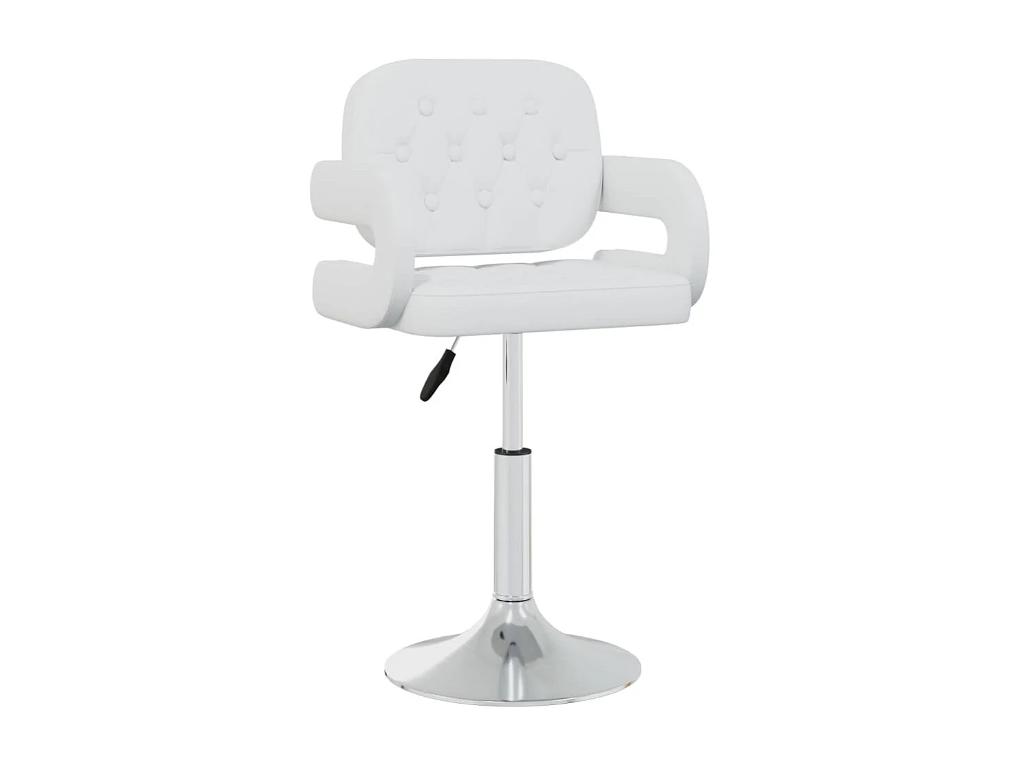 Chaises pivotantes à manger Lot de 6 blanc similicuir REO25560