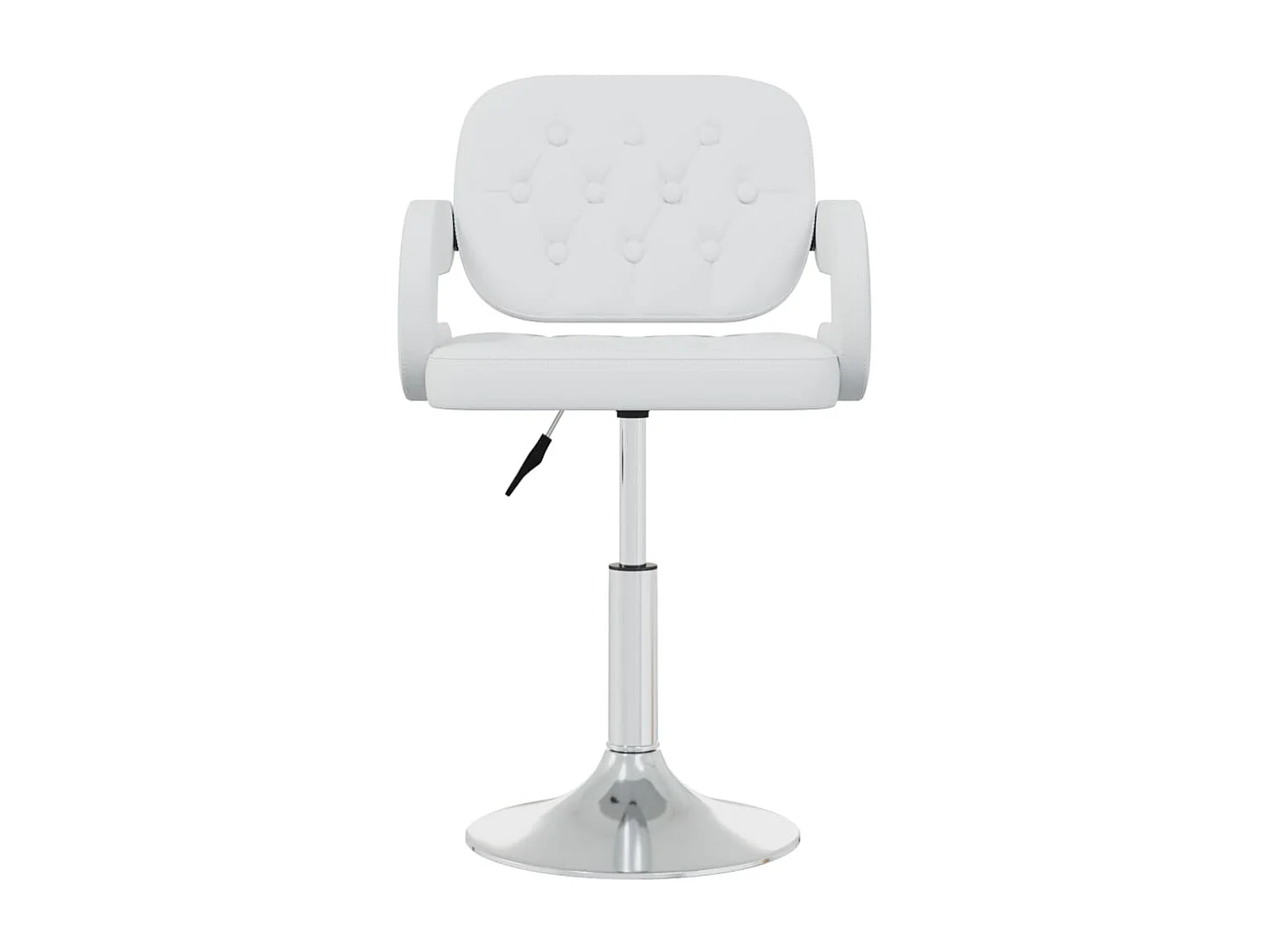 Chaises pivotantes à manger Lot de 6 blanc similicuir REO25560