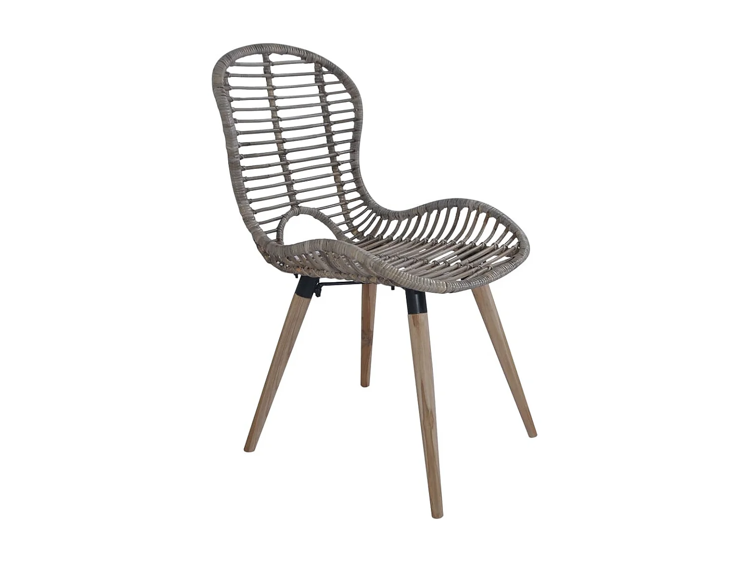 Chaises à manger Lot de 2 marron rotin naturel REO35513