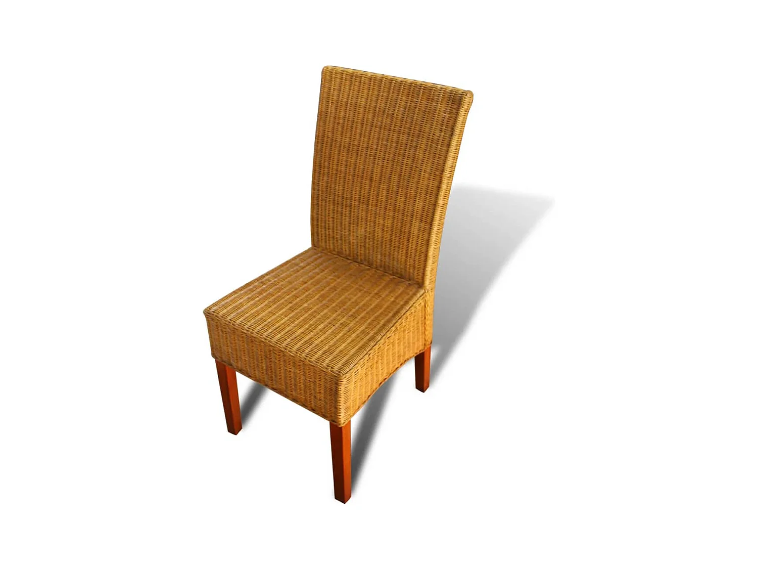 4er-set-Stühle| Esszimmerstühle Braun Natur Rattan -gkd313114