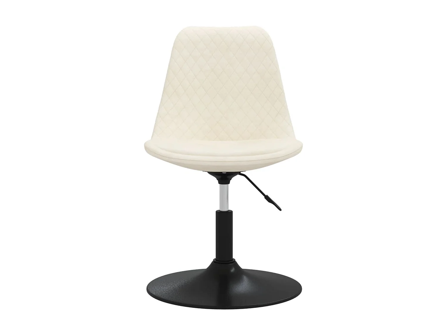 Juego de 4 Sillas de comedor giratorias terciopelo color crema ES112904