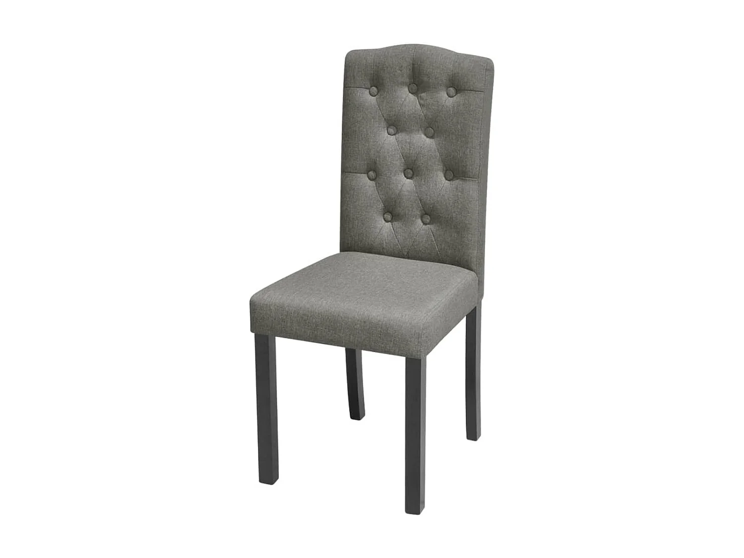 Chaises à manger Lot de 2 gris tissu REO23809
