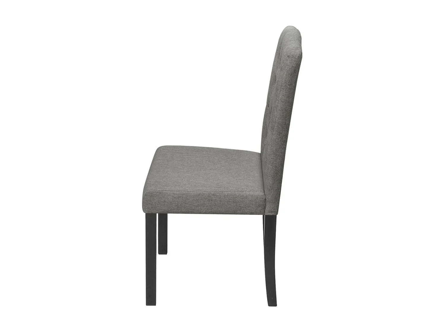 Chaises à manger Lot de 2 gris tissu REO23809