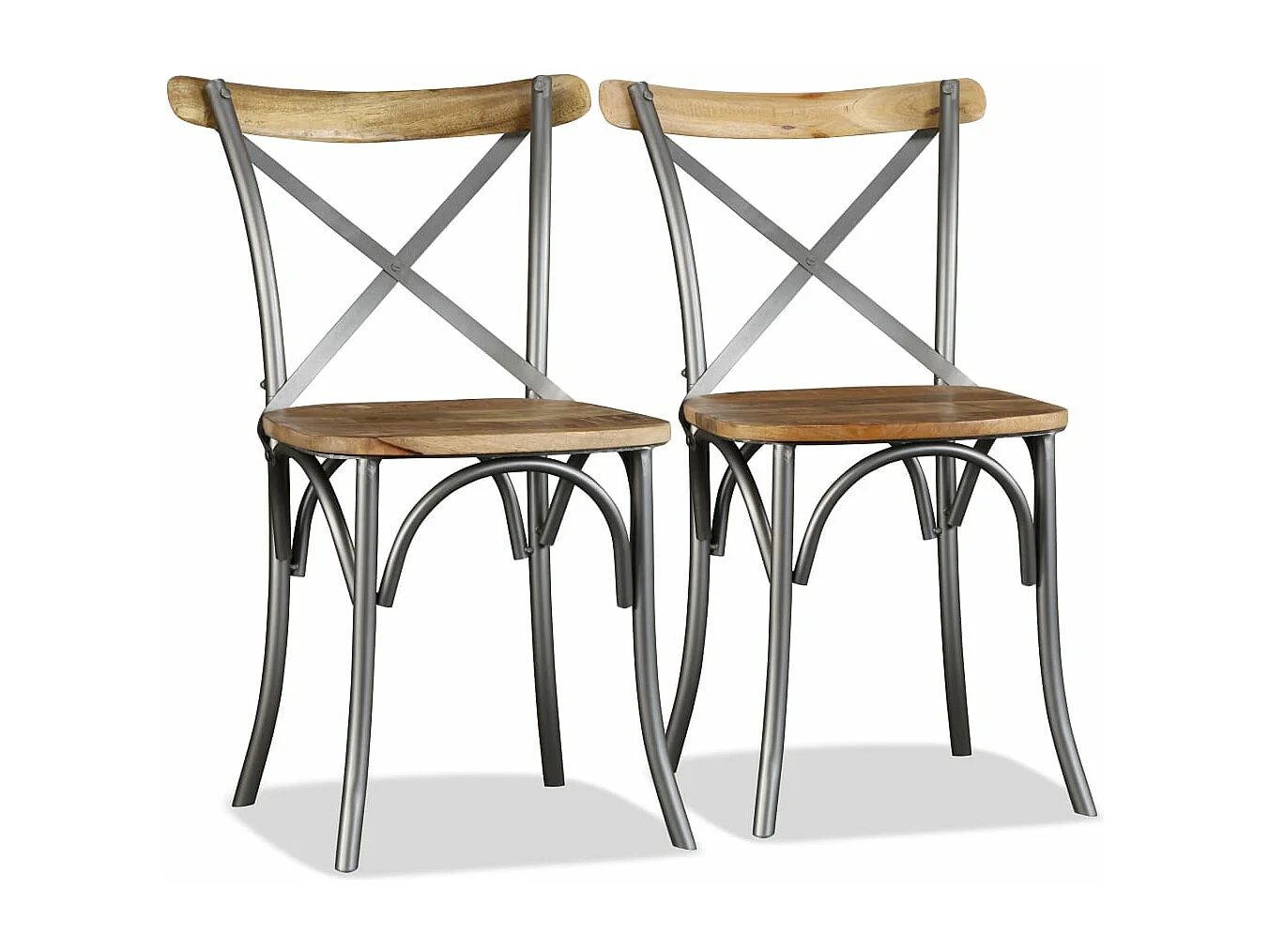 2er-set-Stühle| Esszimmerstühle Massivholz Mango -gkd625981