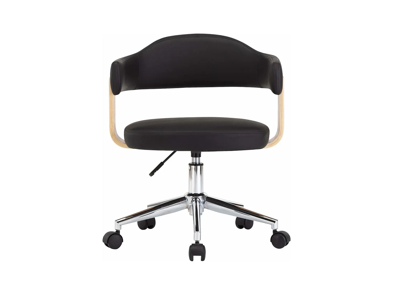 2er-set-Drehbare Esszimmerstühle | Stühle Schwarz Kunstleder -gkd22210