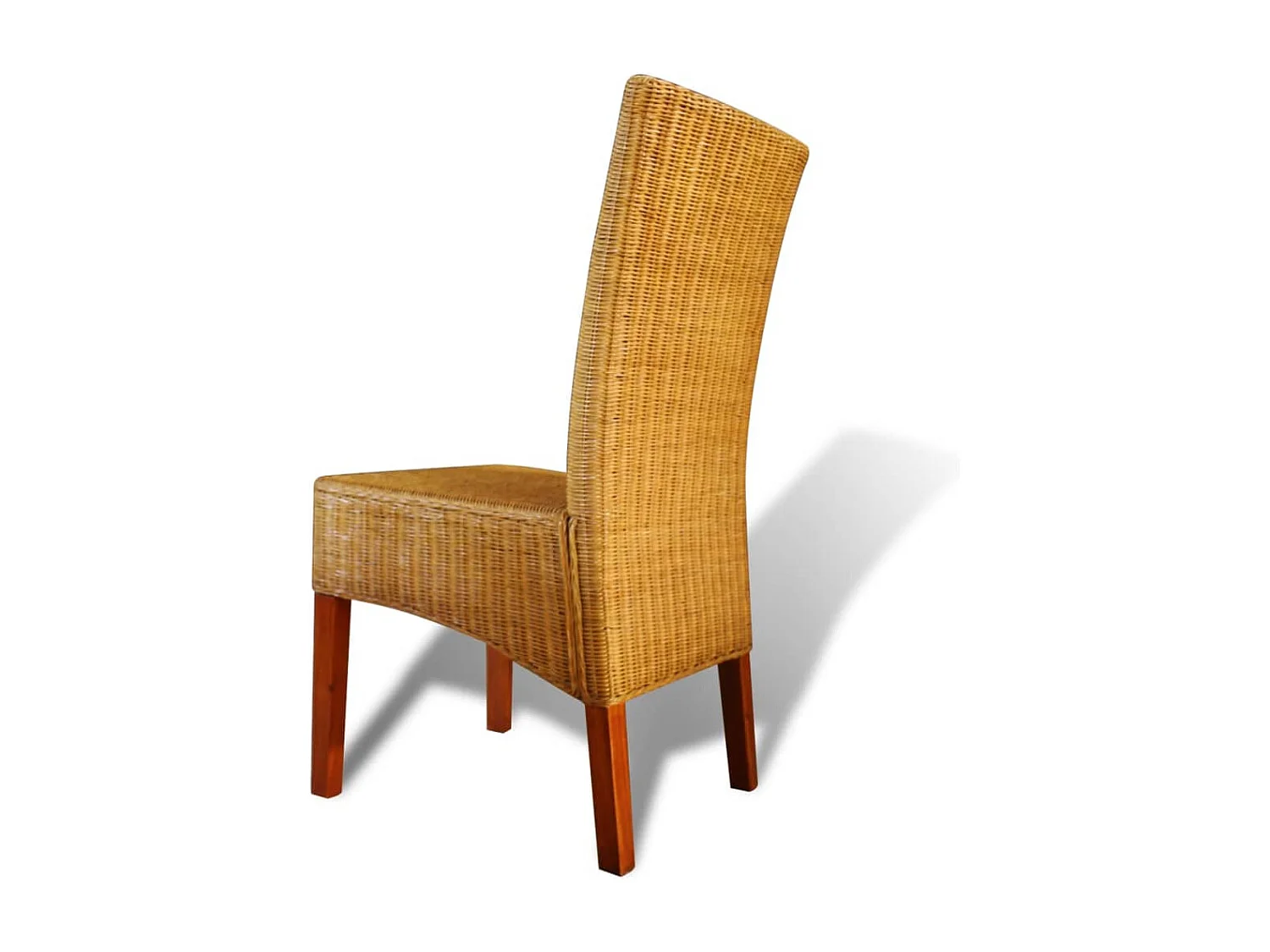 Chaises à manger Lot de 2 marron rotin naturel REO39358