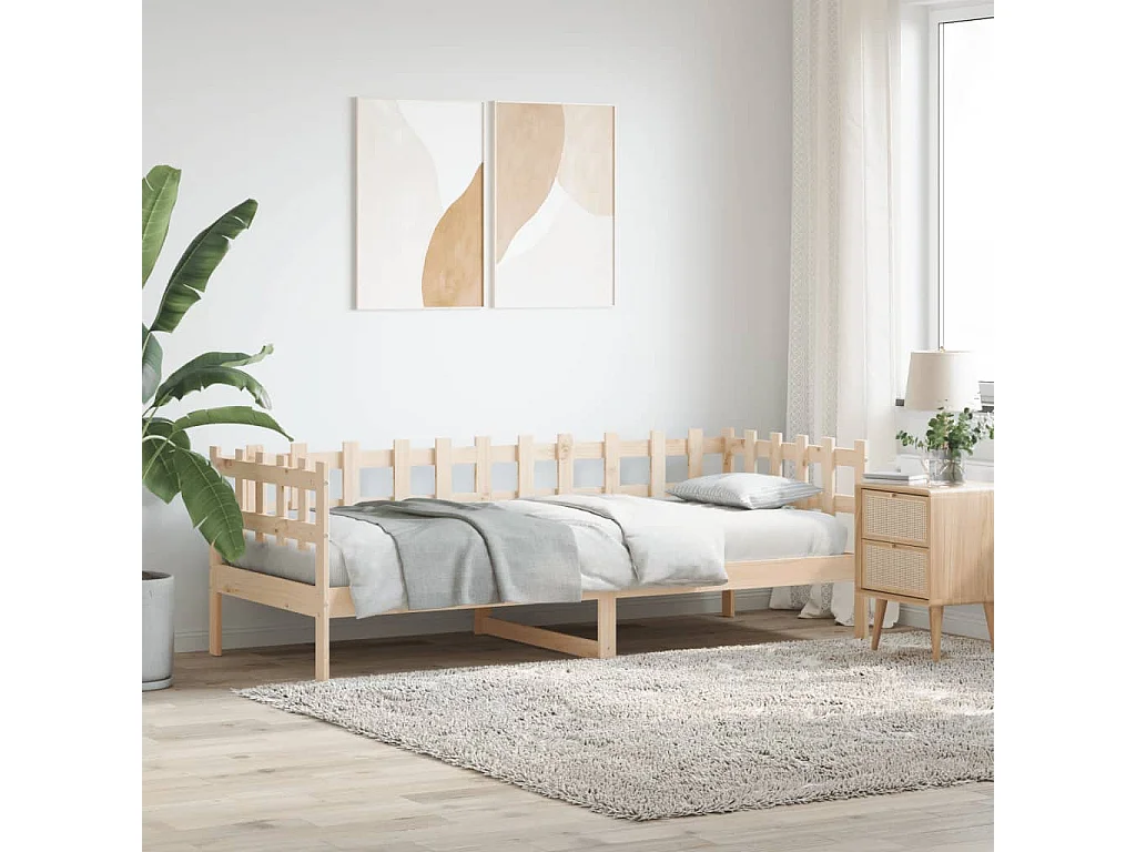 Tagesbett,Sofabett 90x200 cm Massivholz Kiefer -gkd18535