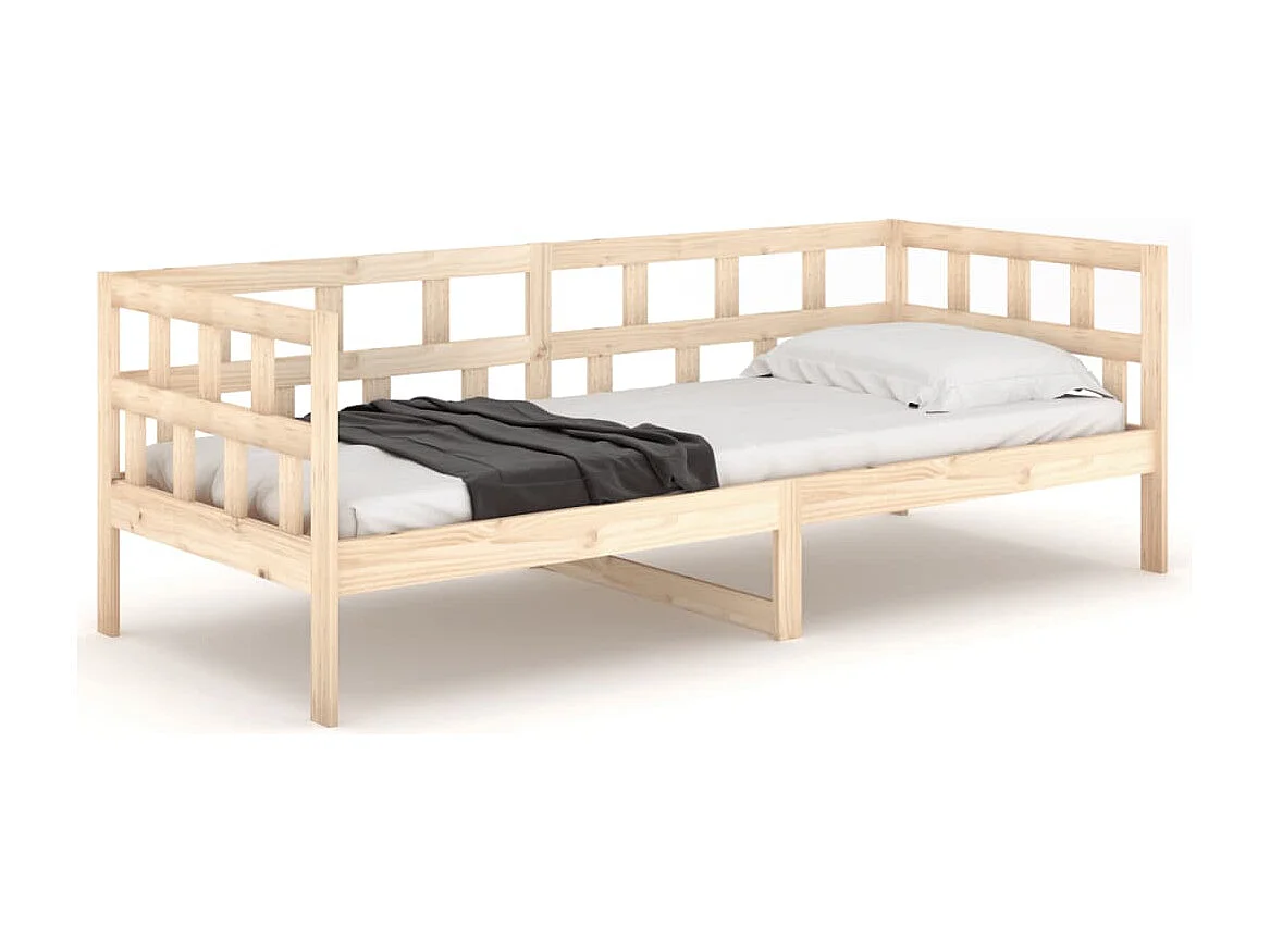 Lit-90x200 cm de jour Bois massif de pin HOQW42440