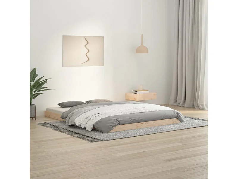 Bedframe massief grenenhout 135x190 cm NL87713