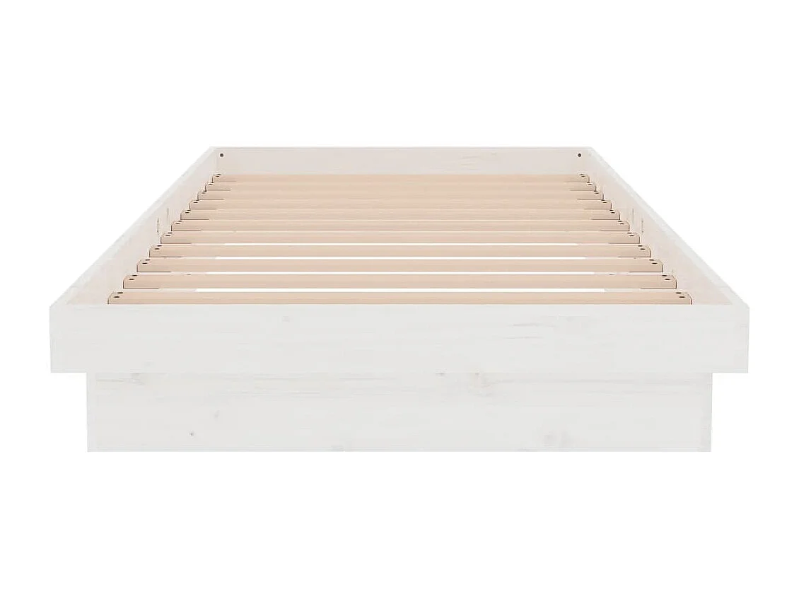 Lit-90x200 cm Blanc Bois massif HOQW36446