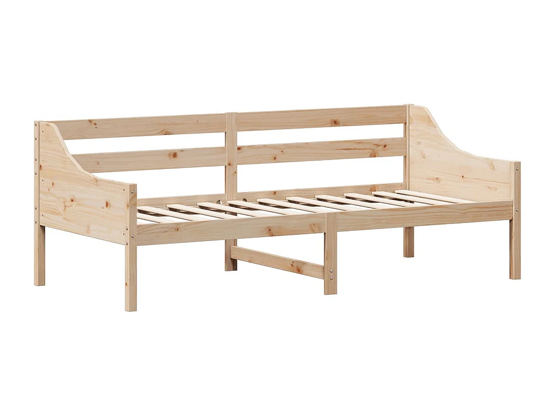 Cama de solteiro 90 x 200 cm madeira de pinho maciça PT847818