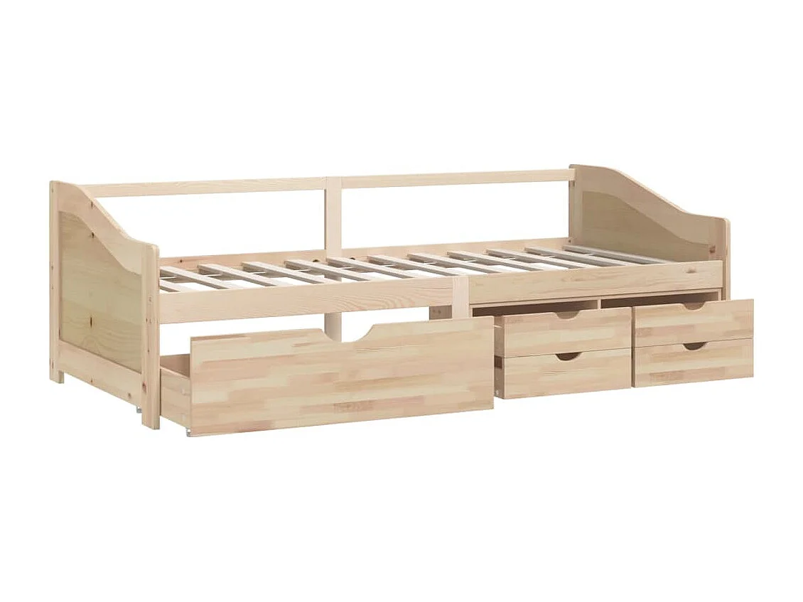 Tagesbett,Sofabett 3-Sitzer mit Schubladen Massivholz Kiefer 90x200 cm -gkd52310