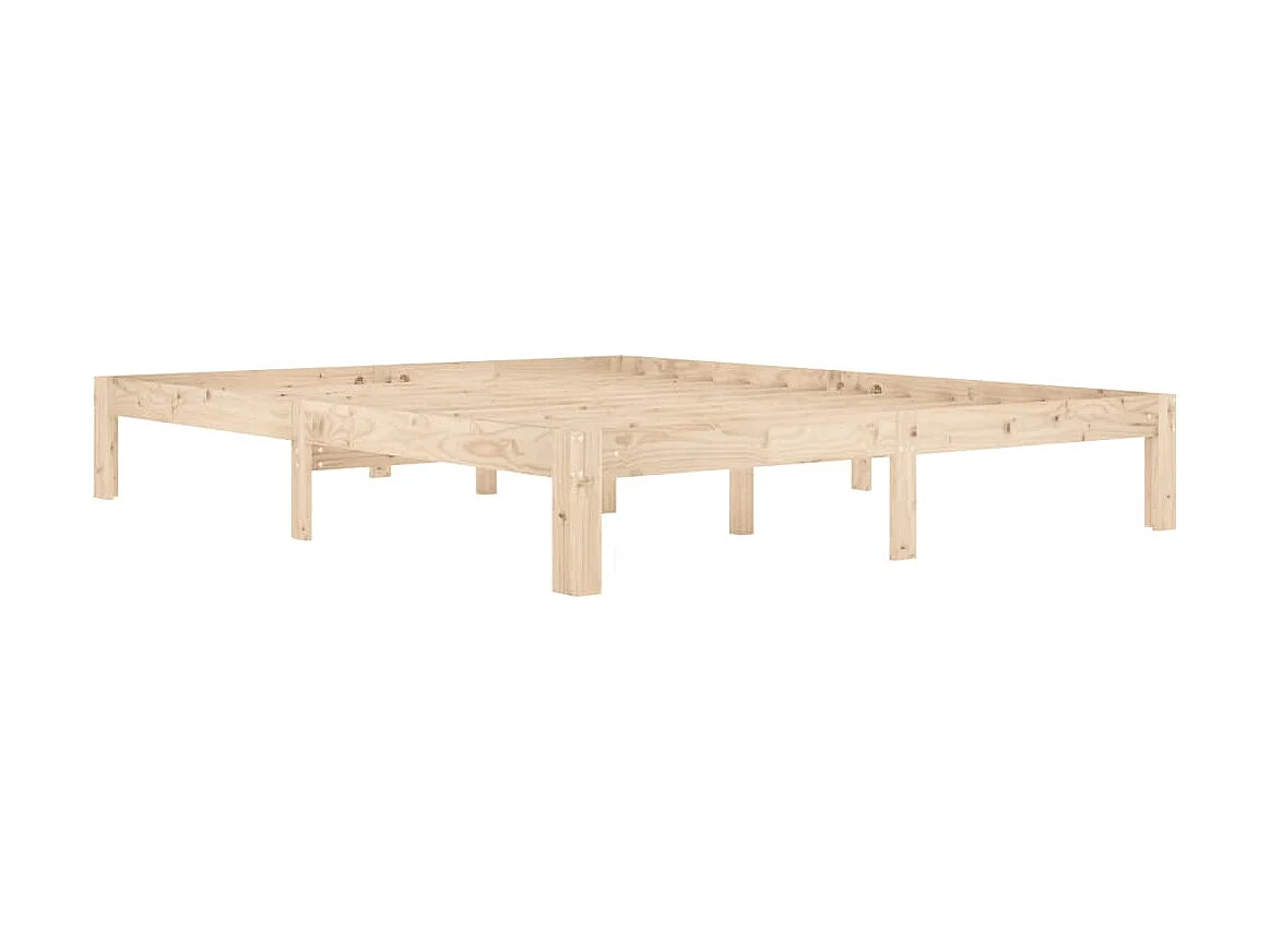 Lit-160x200 cm Bois de pin massif HOQW97612