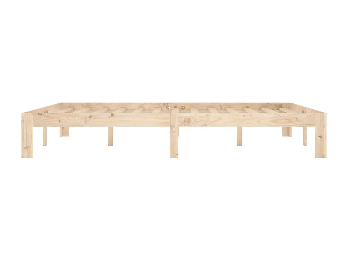 Lit-160x200 cm Bois de pin massif HOQW97612
