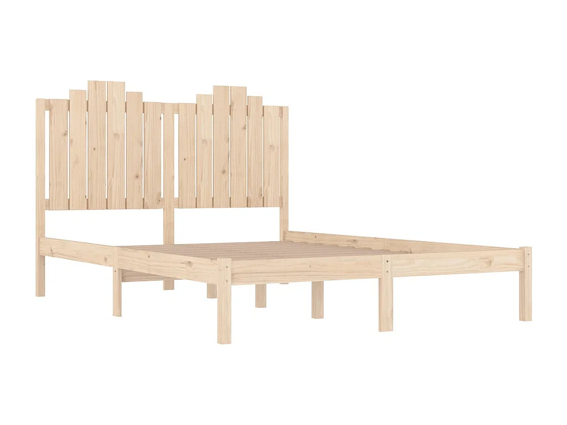 Lit-135x190 cm bois de pin massif double HOQW54116