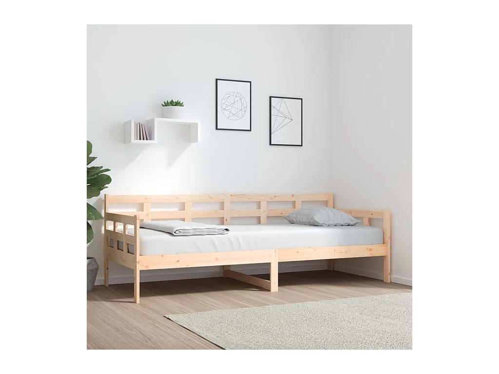 Lit-80x200 cm de jour bois de pin massif HOQW15431
