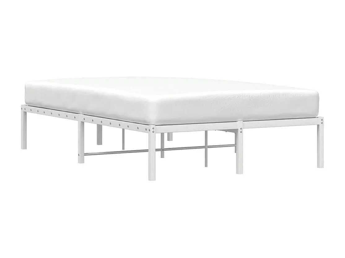 Cama -120x190 cm de metal blanca YOE84104