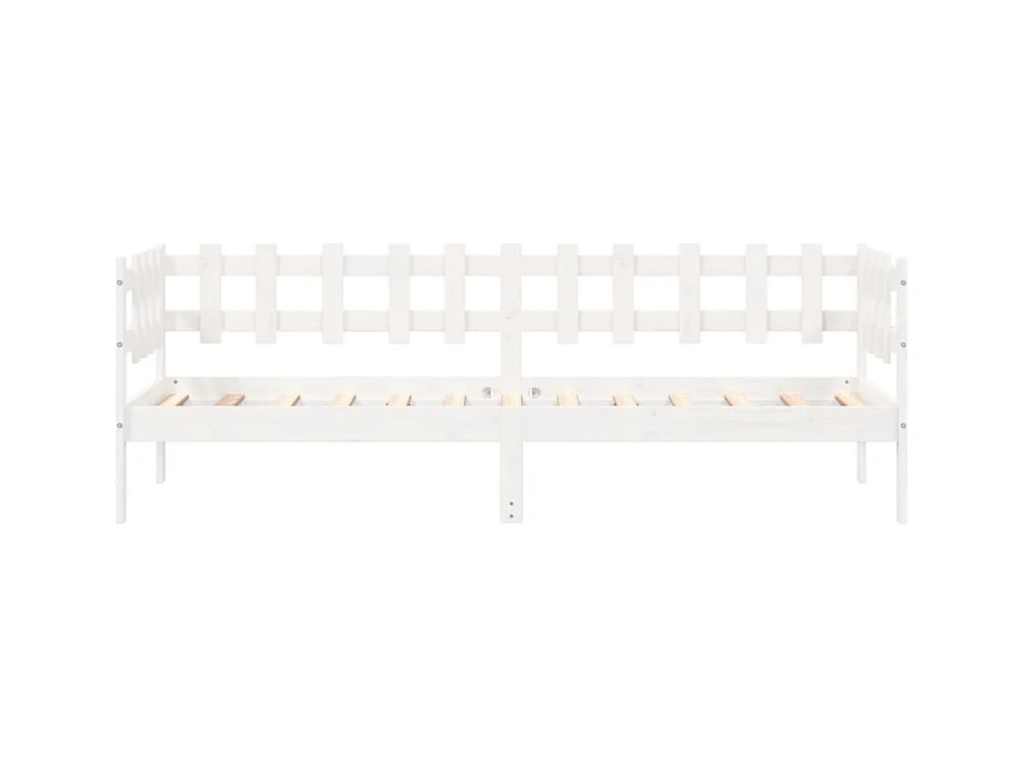 Tagesbett,Sofabett Weiß 90x200 cm Massivholz Kiefer -gkd35110