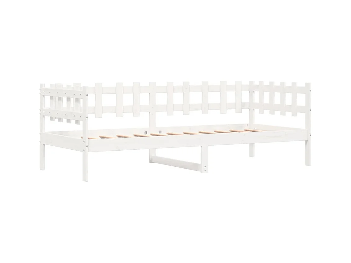 Tagesbett,Sofabett Weiß 90x200 cm Massivholz Kiefer -gkd35110