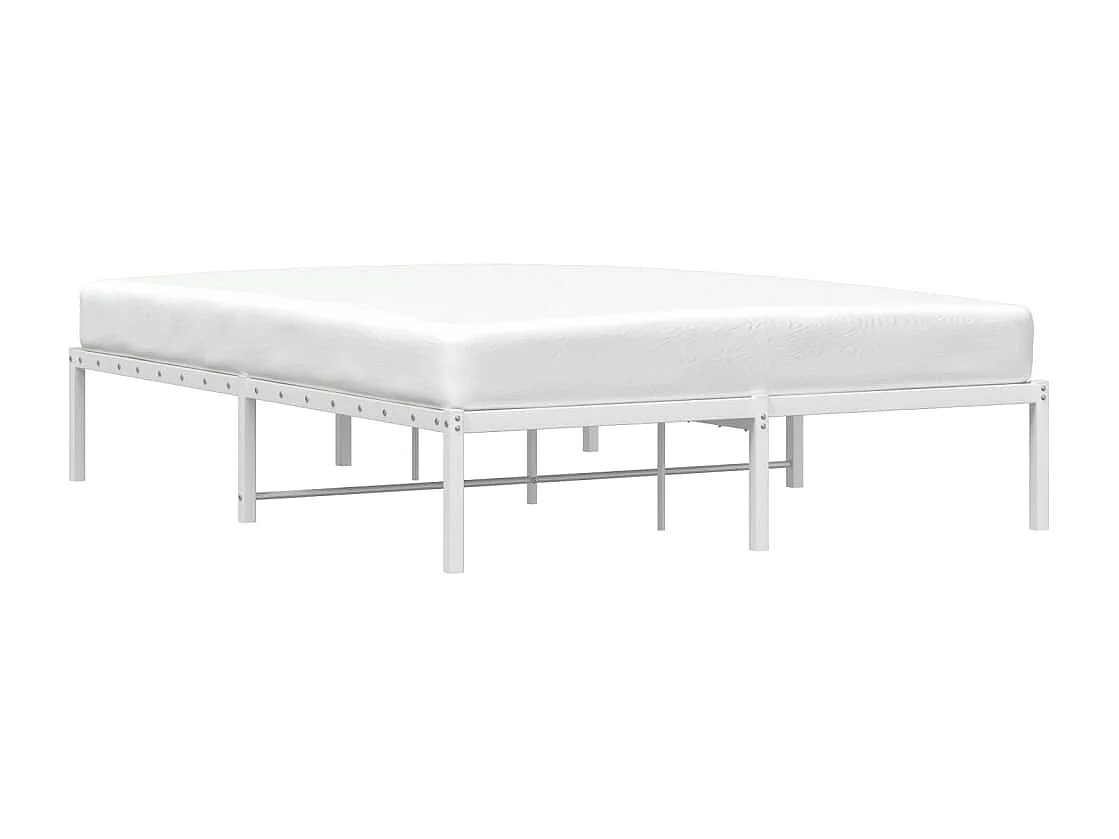 Cama -140x200 cm de metal blanca YOE32666