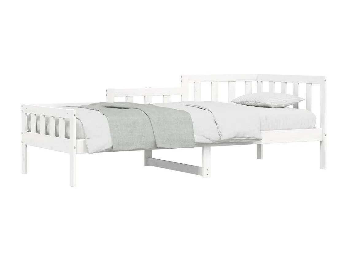 Tagesbett,Sofabett Weiß 80x200 cm Massivholz Kiefer -gkd94177