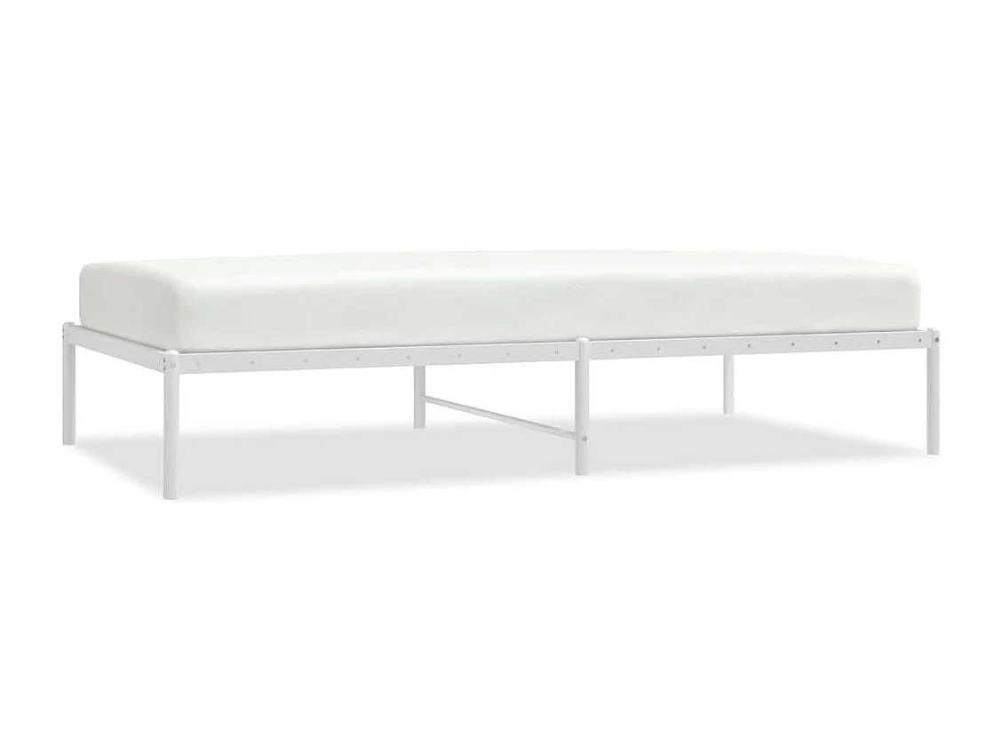 Cama -100x190 cm metal blanca YOE55380
