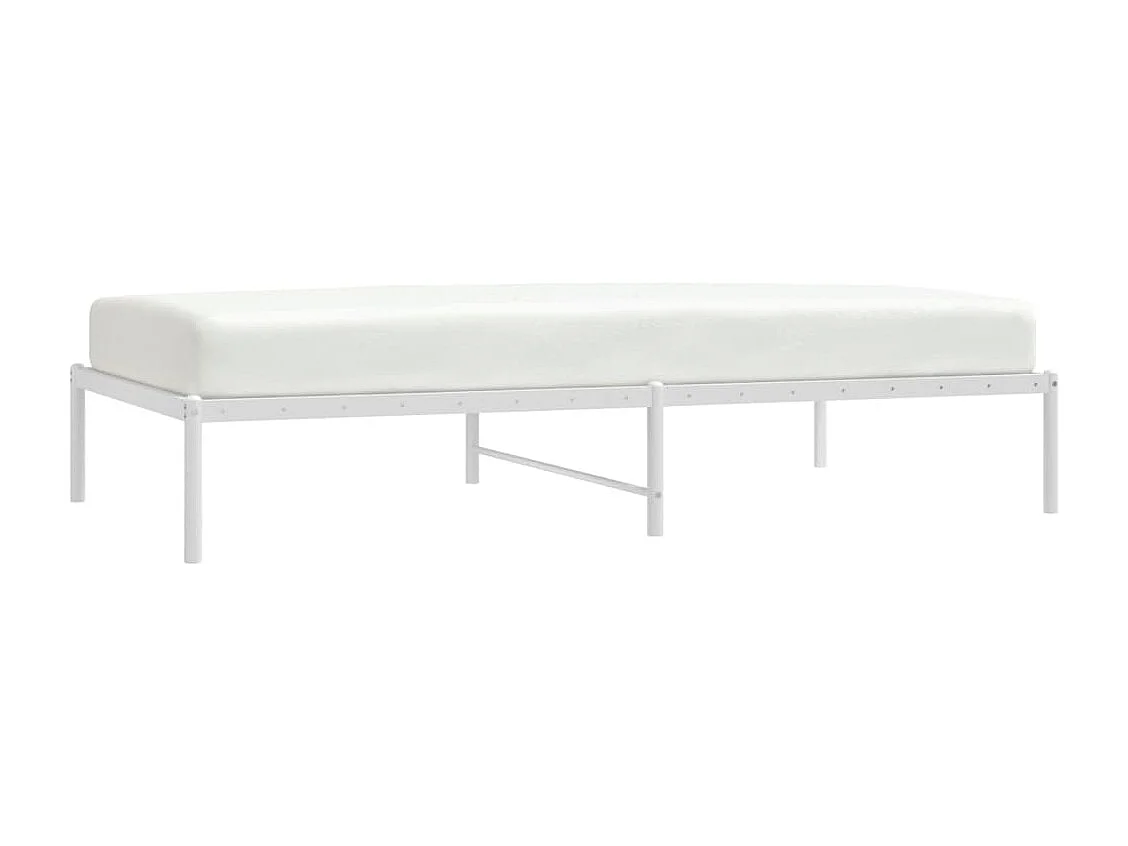 Cama -100x190 cm metal blanca YOE55380