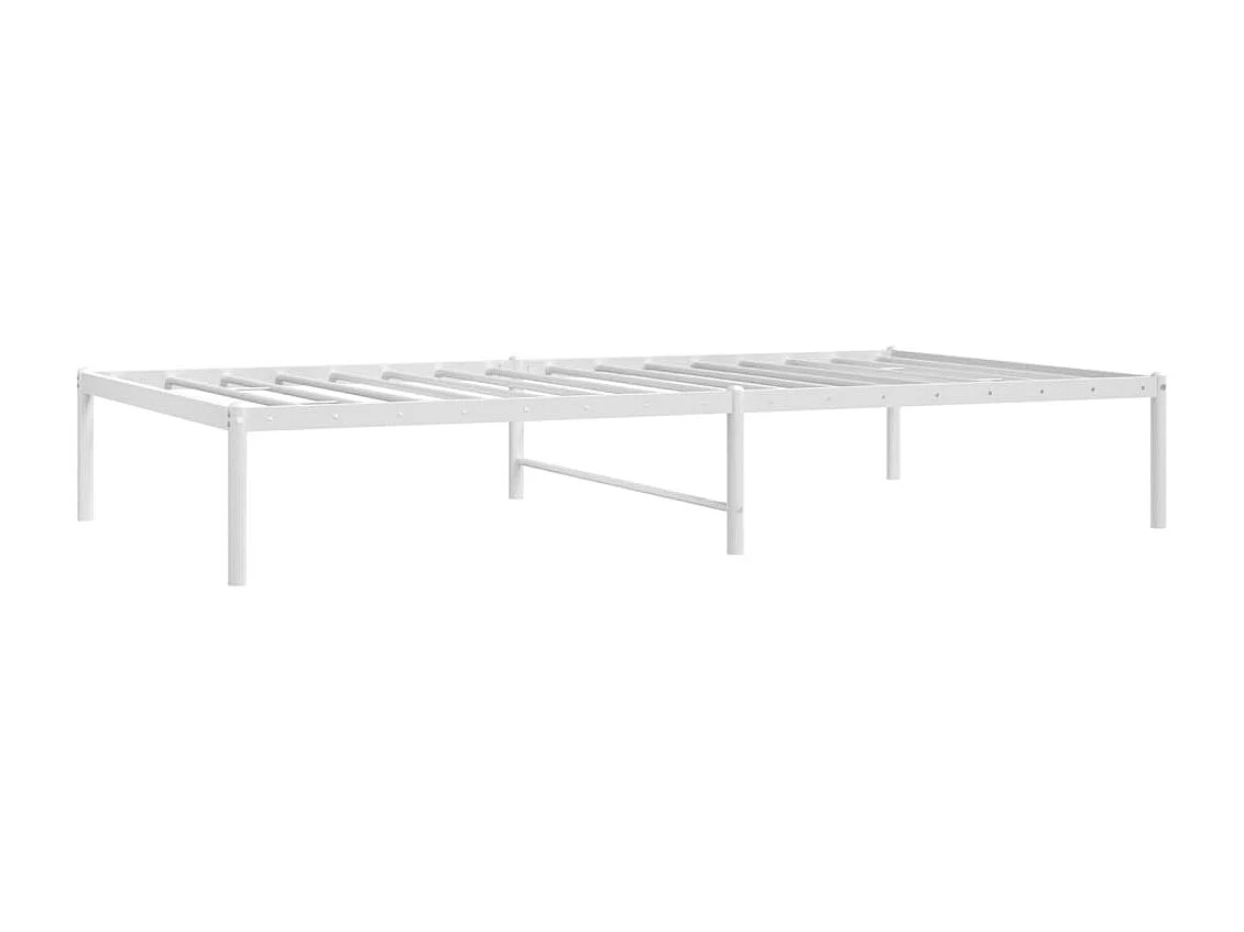 Cama -100x190 cm metal blanca YOE55380