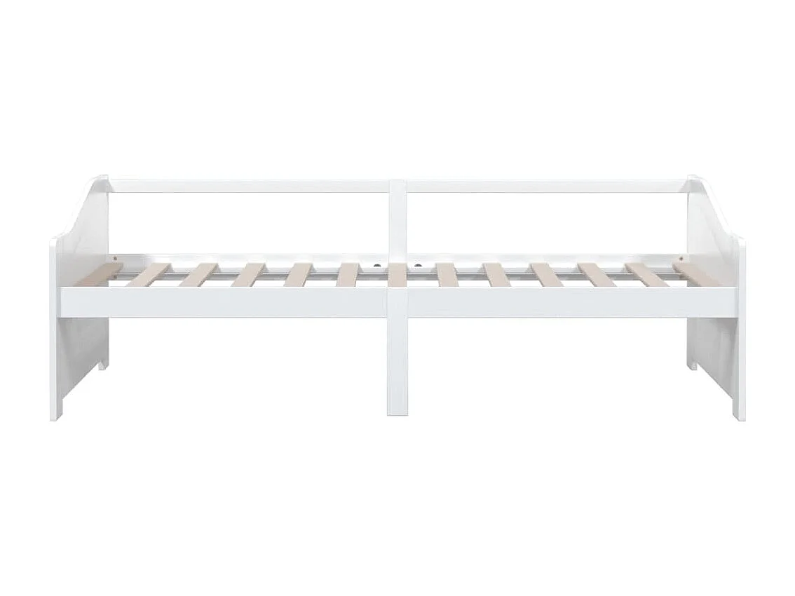 Lit-90x200 cm de repos 3 places Blanc Bois de pin massif HOQW34219