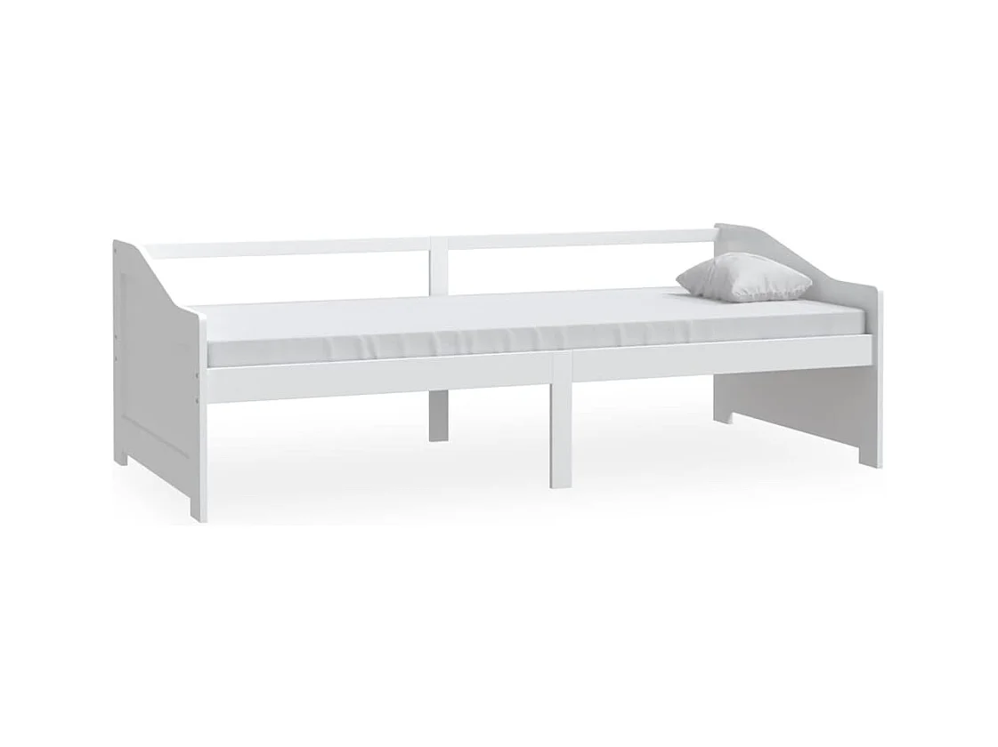 Bedbank 3-zits massief grenenhout 90x200 cm wit NL80614