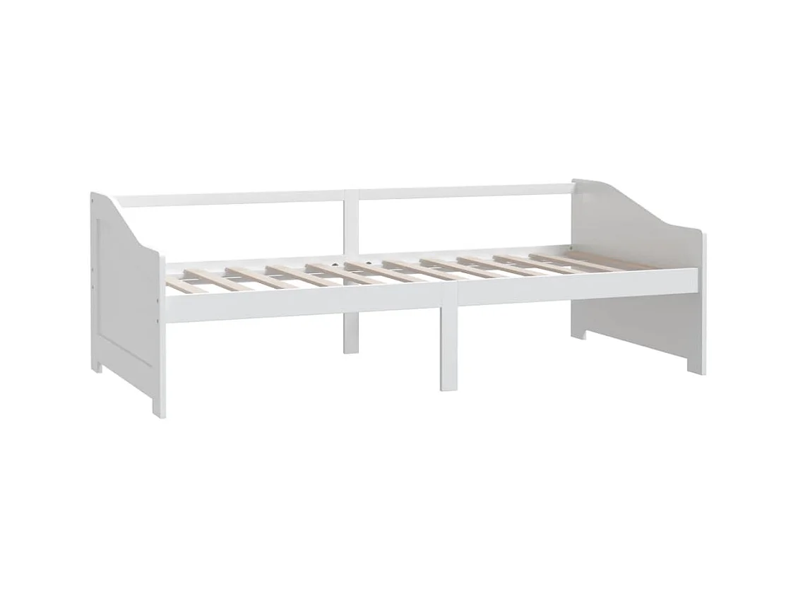 Bedbank 3-zits massief grenenhout 90x200 cm wit NL80614